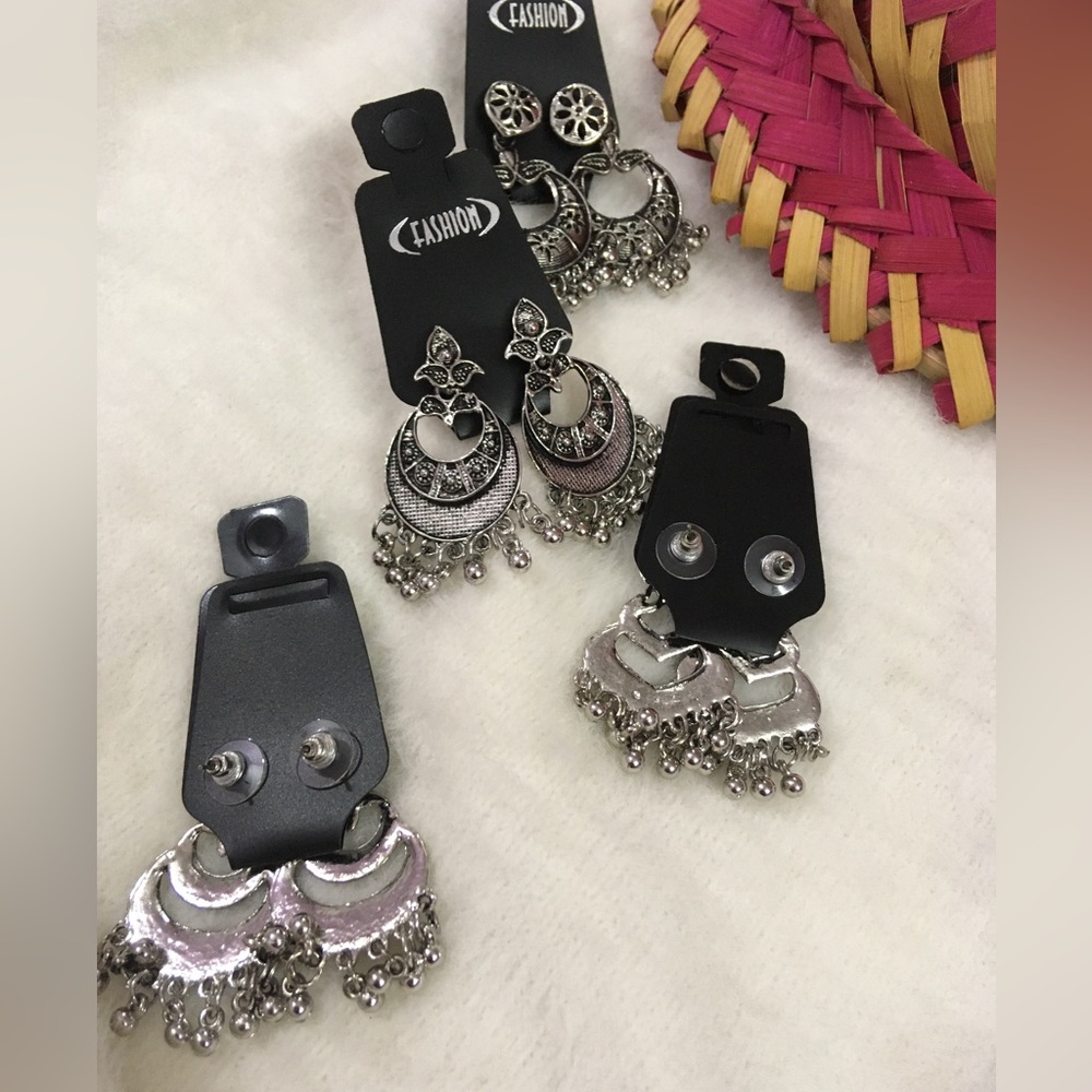 ✨Combo Buy 4 Small Chandbali Earrings at 499/- - Picture 3 of 8